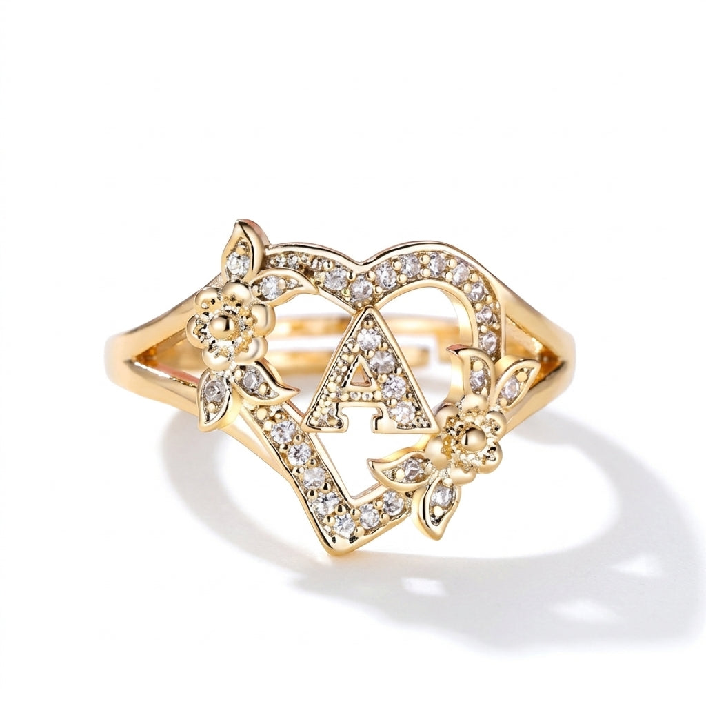 Anillo Corazón Centelleante