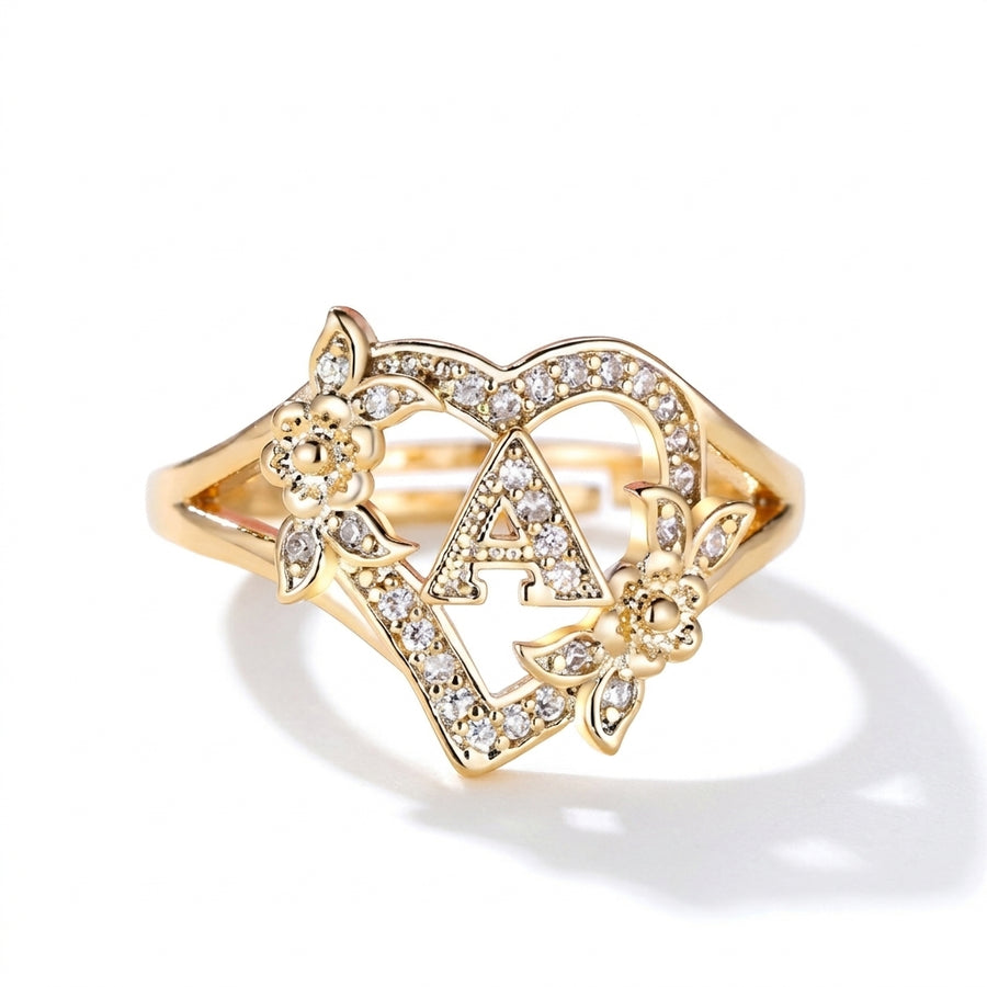 Anillo Corazón Centelleante