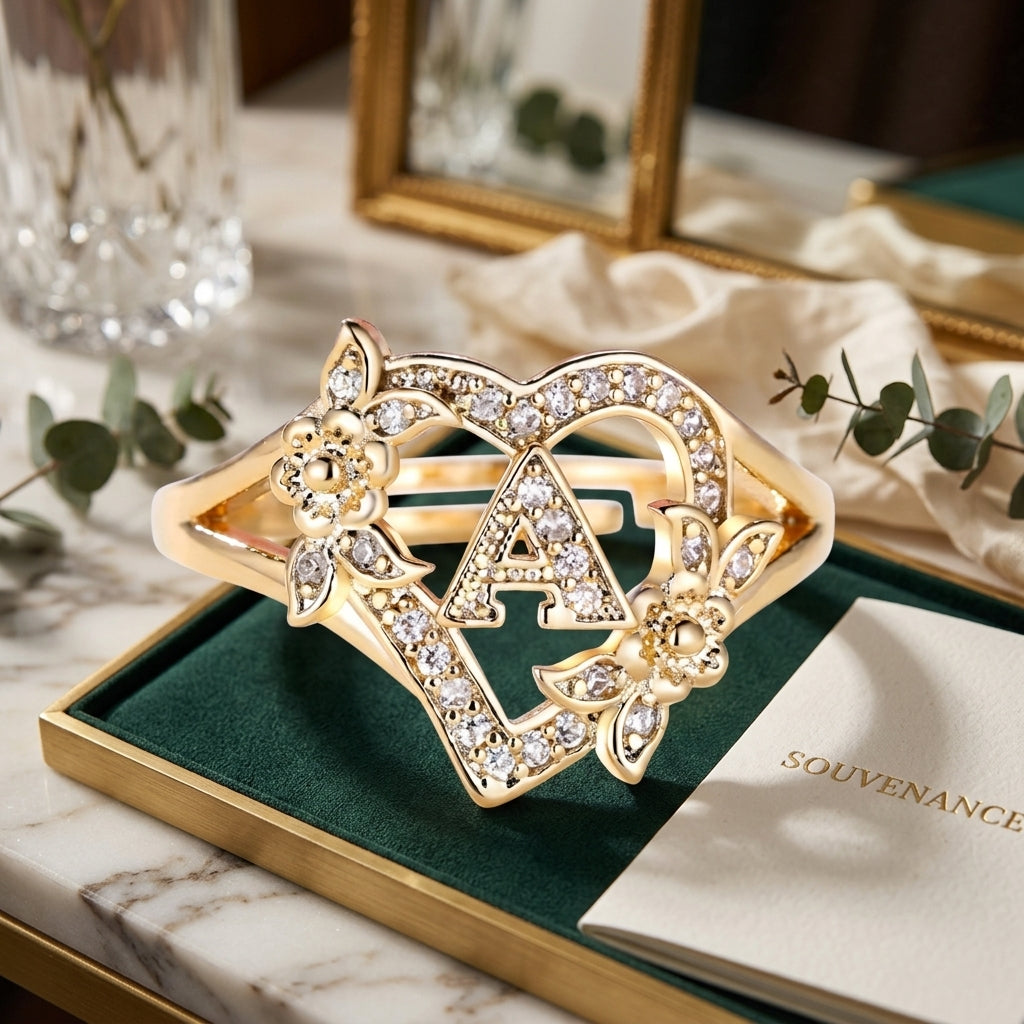 Anillo Corazón Centelleante