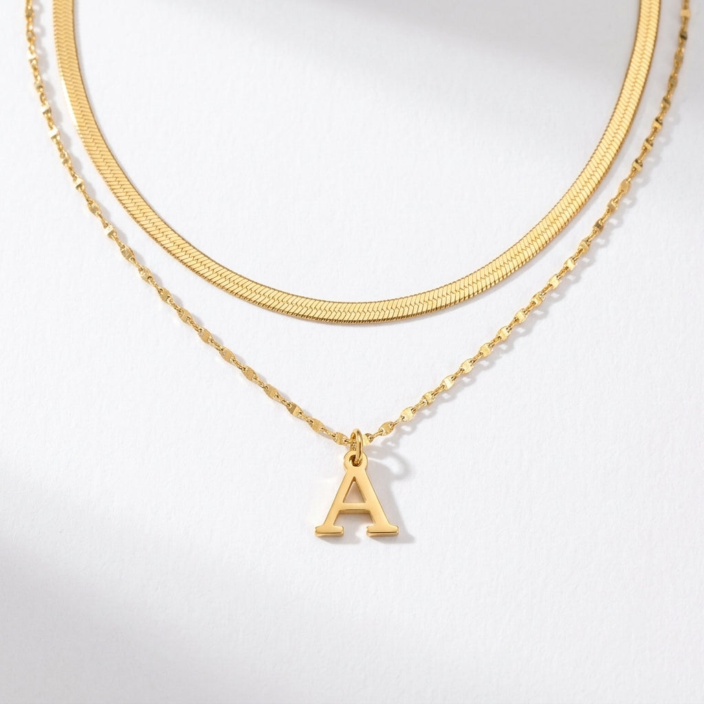 Collar Doble Inicial