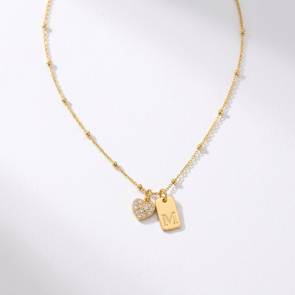 Collar Corazón Inicial