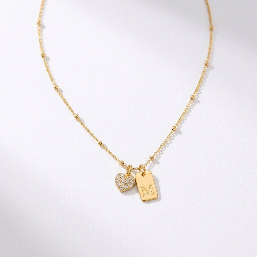 Collar Corazón Inicial